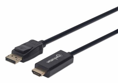 Kabel MANHATTAN, DisplayPort (M) na HDMI (M), FHD, 1.0m