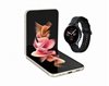 Smartphone SAMSUNG Galaxy Z Flip3 SM-F711B, 6.7", 8GB, 128GB, 5G, Android 11, žuti + Samsung Galaxy Watch Active2 SM-R820