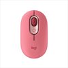 Miš LOGITECH POP, bežični, optički, 1000dpi, USB, Bluetooth, rozo-crveni