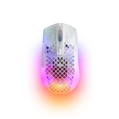 Miš STEELSERIES Aerox 3 Wireless, optički, bežični, RGB, 18000 CPI, bijeli, USB