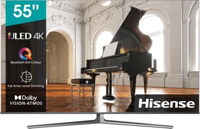 ULED TV 55" HISENSE 55U8GQ, Smart TV, UHD 4K, DVB-T2/C/S2, HDMI, Wi-Fi, USB, LAN - energetski razred G