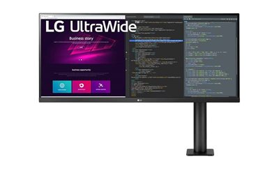 Monitor 34" LG UltraWide Ergo 34WN780-B, QHD, 75Hz, 5ms, 300cd/m2, 1000:1, crni