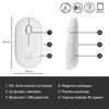 Miš LOGITECH M350 Pebble, optički, bežični, bijeli, USB