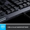Tipkovnica LOGITECH Gaming G815 Clicky, RGB, mehanička, US layout, USB, crna