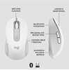 Miš LOGITECH M650 L, bežični, optički, 4000dpi, USB, Bluetooth, bijeli