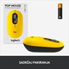 Miš LOGITECH POP, bežični, optički, 1000dpi, USB, Bluetooth, žuto-crni