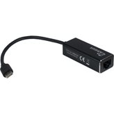 Mrežni adapter INTER-TECH Argus IT-811, USB-C na G-LAN, crni