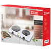 Električno kuhalo ZILAN ZLN2180, 2 ploče, 2500 W, bijelo