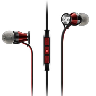 Slušalice SENNHEISER Momentum, za iPhone, in-ear, crno-crvene