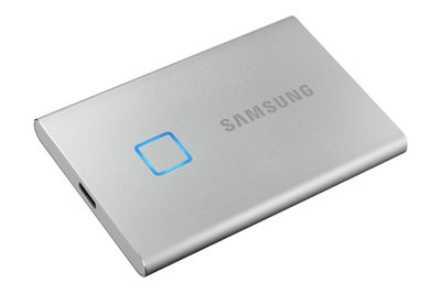 SSD vanjski 1000 GB SAMSUNG T7 Touch, MU-PC1T0S/WW, 1050 MB/s,USB-C, V-Nand, srebrni