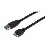 Kabel DIGITUS USB na USB micro, 0.5m, crni