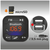 MP3 Auto FM transmiter SAL FMBT 104 5u1, BT handfree, 12V/24V, 2.1A punjač