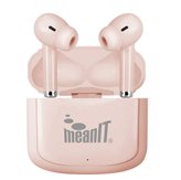 Slušalice MEANIT TWS B31, bežične, Bluetooth, roze