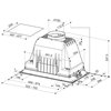 Ugradbena kuhinjska napa FABER Inka Plus HC X A70, 70 cm, 580 m3/h, energetski razred B, inox