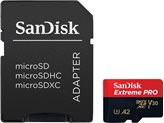 Memorijska kartica SANDISK, Micro SD Extreme Pro, 128GB, SDSQXCD-128G-GN6MA, class 10 + V30 UHS-I + SD Adapter