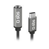 Adapter SBS, USB-C 2.0 (M) na 3.5mm (ž), crni