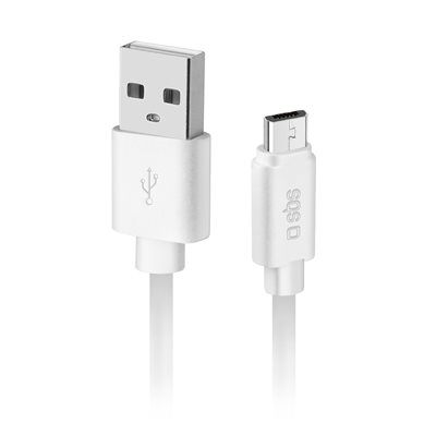 Kabel SBS, USB-A 2.0 (M) na micro USB, 1m, bijeli