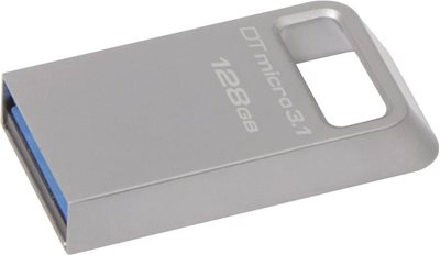 Memorija USB 3.2 FLASH DRIVE, 128 GB, KINGSTON DataTraveler Micro DTMC3G2/128GB, srebrni