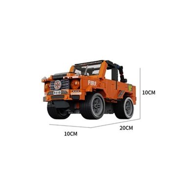 Mini kamionet slagalica na daljinsko upravljanje KAZOO K96110, narančasti