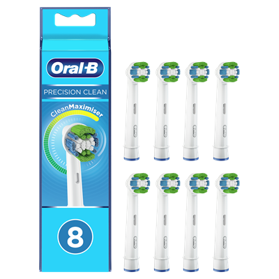 Zamjenske glave četkice za zube ORAL-B EB 20-8, Precision Clean, 8 kom, bijele