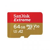 Memorijska kartica SANDISK, micro SDXC Extreme, 64 GB, SDSQXAH-064G-GN6MA, class 10, V30 UHS-I, 170MB/s + SD Adapter