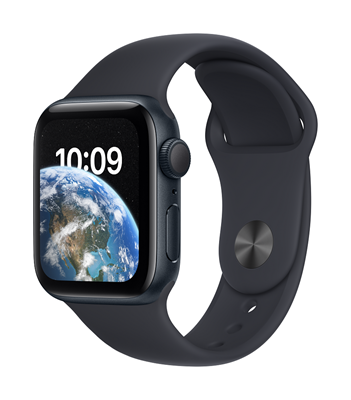 Pametni sat Apple Watch SE GPS, 40mm Midnight Aluminium Case with Midnight Sport Band - Regular