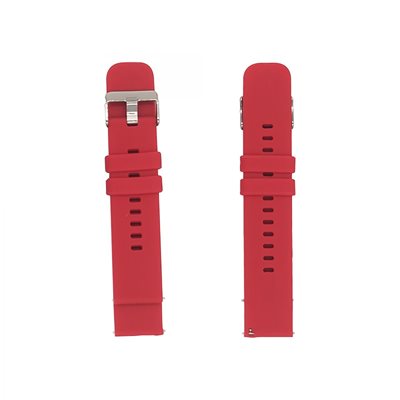 Zamjenski remen MEANIT za smartwatch, 22mm, crveni