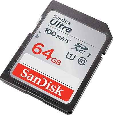 Memorijska kartica SANDISK, SDXC, 64 GB, SDSDUNB-064G-GN6IN, A2 class 10 V30 UHS-I U3