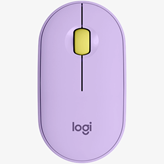 Miš LOGITECH M350 Pebble, optički, bežični, ljubičasti, USB