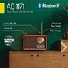 Radio prijemnik ADLER AD1171, retro, FM/AM, Bluetooth, RMS 10W, drveno kučište