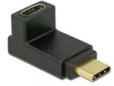 Adapter DELOCK, USB-C (M) na USB-C (Ž), pod gornjim/donjim kutem 90°