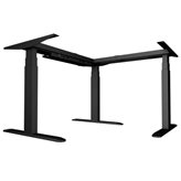 Okvir stola UVI Desk Sit-Stand Desk Frame, kutni, električni, crni