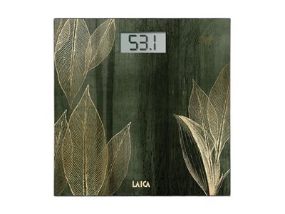 Osobna vaga LAICA PS1077, 180 kg, staklo, zeleno – zlatna