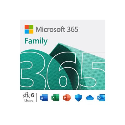 MICROSOFT Office 365 Family, Engleski, godišnja pretplata