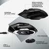 Miš LOGITECH Gaming G502 X Lightspeed, optički, 25000dpi, bežični, crni, USB