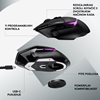 Miš LOGITECH Gaming G502 X Plus RGB, optički, 25000dpi, bežični, crni, USB