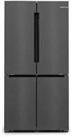 Hladnjak BOSCH KFN96AXEA, kombinirani, 4 vrata, 183 cm, 405/200 l, Home Connect, energetski razred E, crni inox 