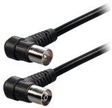 Antenski kabel TRANSMEDIA RF-RF, kutni, 1.5m, crni