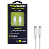 Kabel MAXMOBILE USB-C (M) na Lightning (M), bijeli, 1.5m