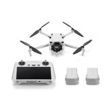 Dron DJI Mavic Mini 3 Fly More Combo, 4K kamera, 3-axis gimbal, vrijeme leta do 38 min, DJI RC upravljač, bijeli