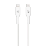 Kabel MANHATTAN, USB-C (M) na Lightning (M), bijeli, 0.5m