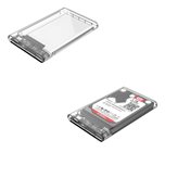 Eksterno kućište ORICO 2.5" SATA HDD/SSD, tool free, USB-C /USB 3.0, prozirno