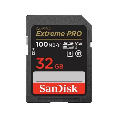 Memorijska kartica SANDISK, SDHC Extreme Pro, 32 GB, SDSDXXO-032G-GN4IN, class 10, V30 UHS-I U3, 100MB/s