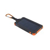 Mobilni USB punjač XTORM Solar, 5.000 mAh, USB-C, LED svjetiljka, crno-narančasti