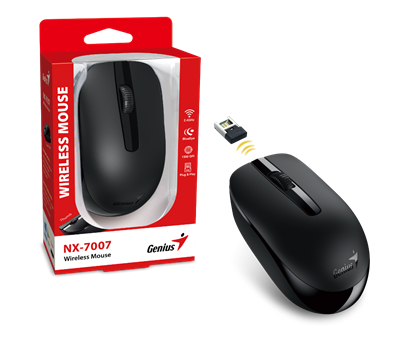 Miš GENIUS NX-7007, USB, bežični, crn