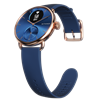 Pametni sat WITHINGS Scanwatch 38mm, hibridni, pametne obavijesti, EKG, rose gold/plavi remen