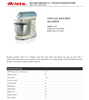Kuhinjski robot ARIETE 00C158805AR0 Vintage, 2400 W, 5,5 l, plavi