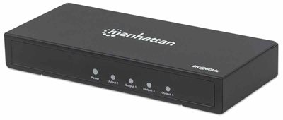 Razdjelnik MANHATTAN, 4x HDMI, 4K@60Hz, strujni adapter