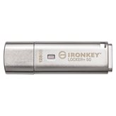 Memorija USB 3.2 FLASH DRIVE, 128 GB, KINGSTON IronKey Locker+ 50, IKLP50/128GB, siva