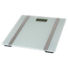 Osobna vaga HOME HG FMZ 18, 180 kg, LCD display, body fat mjerenje, staklena, bijela